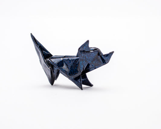 Colgante de Origami en Forma de Gato | Accesorio Artesanal Hecho en Papel