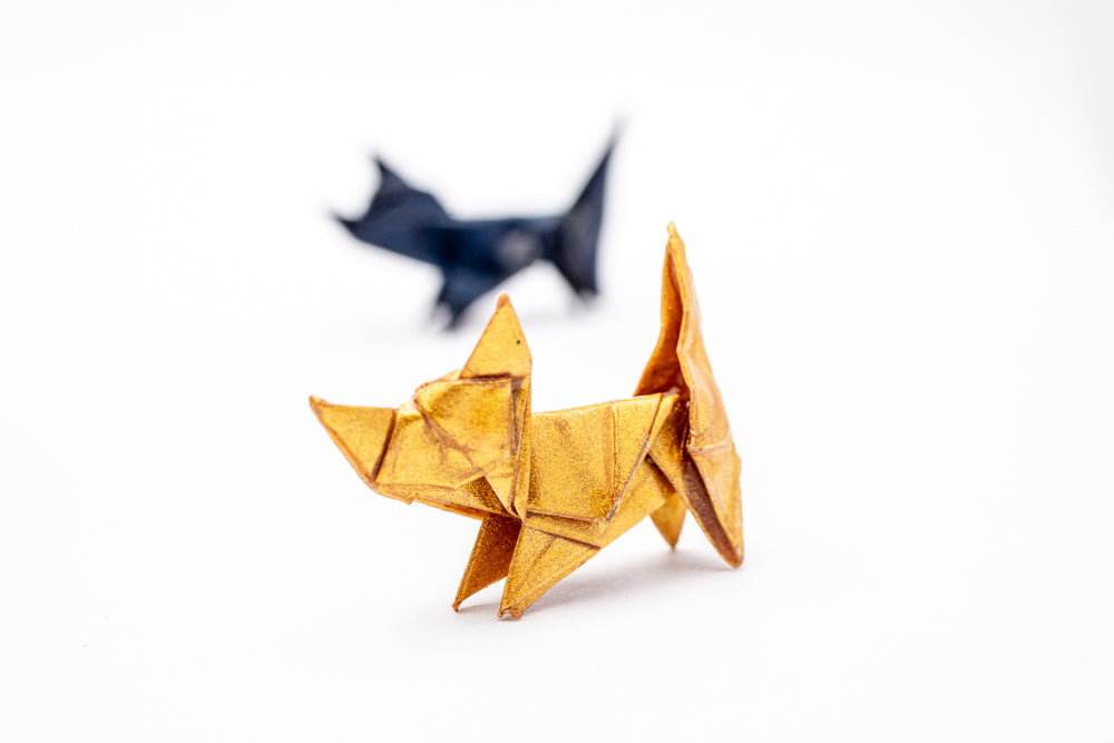 Colgante de Origami en Forma de Gato | Accesorio Artesanal Hecho en Papel